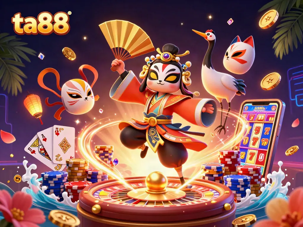 Experience thrilling gameplay at ta88 with dynamic illustrated action packed with casino elements.
