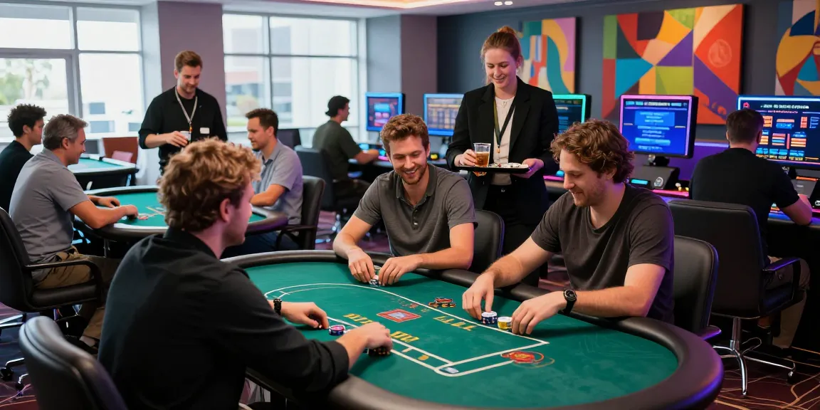Exciting online casino scene showcasing players enjoying sites not on gamstop.