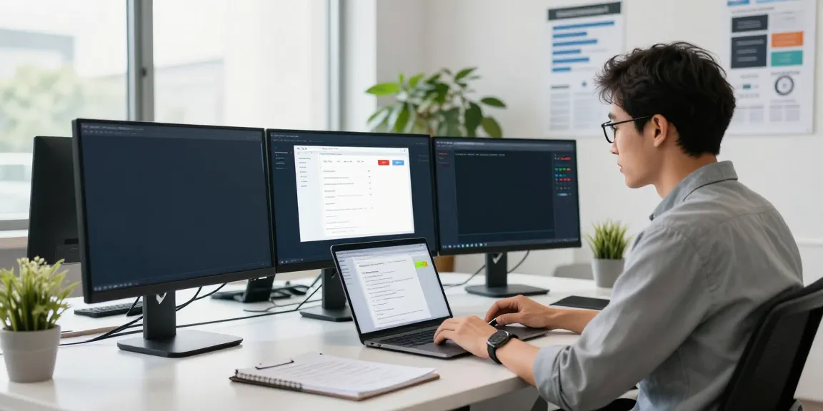 SEO expert analyzing instant indexing metrics in a modern office setting