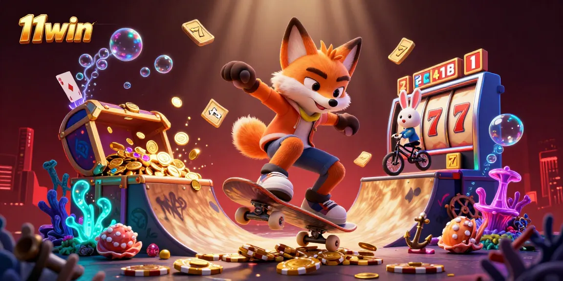 Experience the thrill of winning at 11win with fun vibrant casino visuals and action.