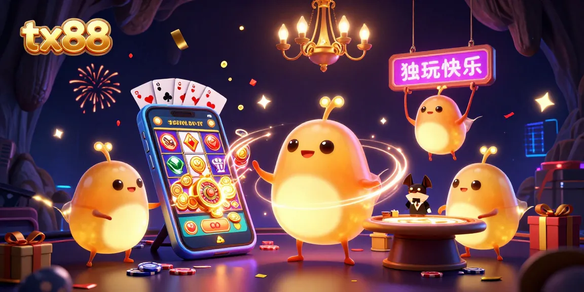 Engage in thrilling games at tx88 with glowworms lighting a vibrant cave casino scene.