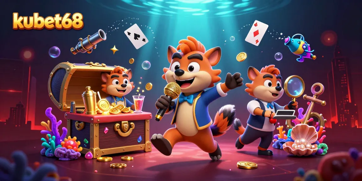 Engage with kubet68 and explore the lively casino scene with hyenas, treasure, and vibrant action!
