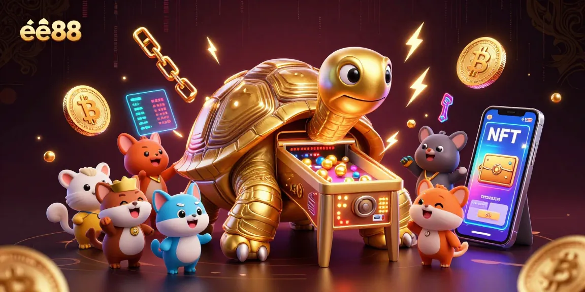 Experience thrilling gameplay at ee88 with a vibrant 3D illustration showcasing gaming excitement.