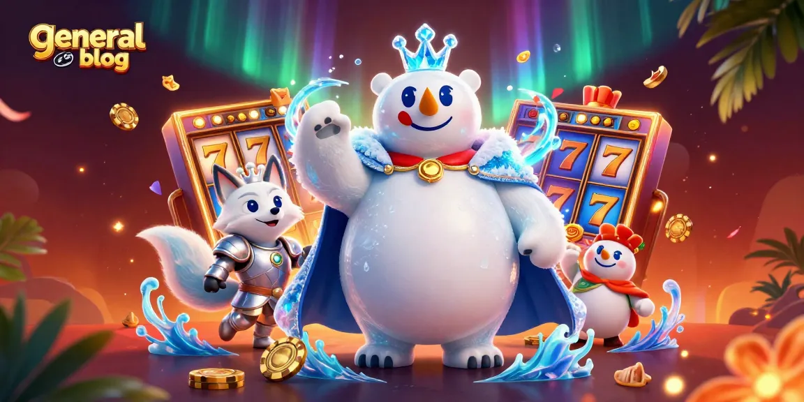 Engage with the general blog to discover vibrant casino themes featuring a cartoon ice king and gambling elements.