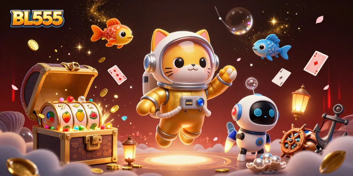BL555 offers players an exciting casino experience with dynamic slot elements and vibrant visuals.