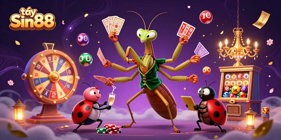 Experience the thrill of casino gaming with tải Sin88 as vibrant lottery balls and a dynamic scene unfold.